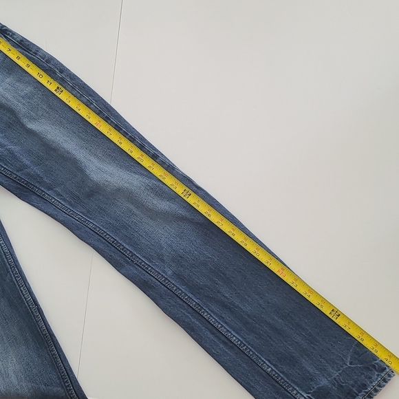 American Eagle Men's Slim Jeans Dark Blue Denim Fade 100% Cotton Size  30 X 34 - Picture 11 of 14